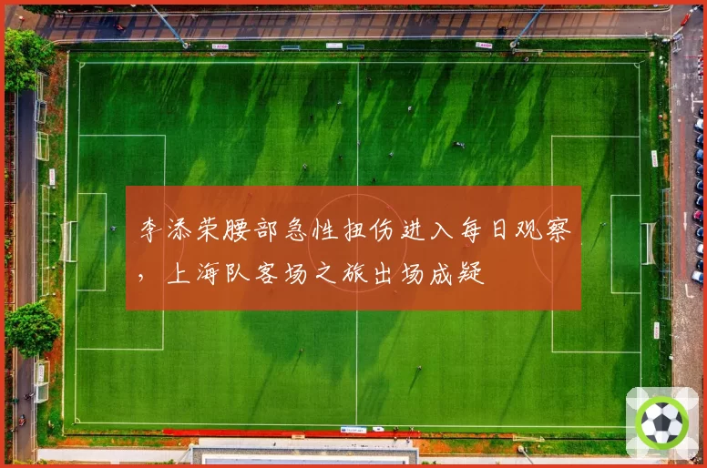 李添荣腰部急性扭伤进入每日观察，上海队客场之旅出场成疑